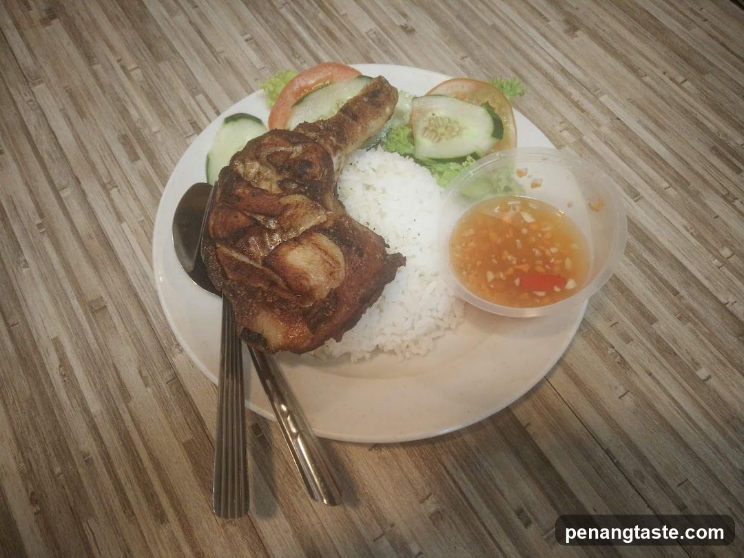 Food Plate on Wooden Table