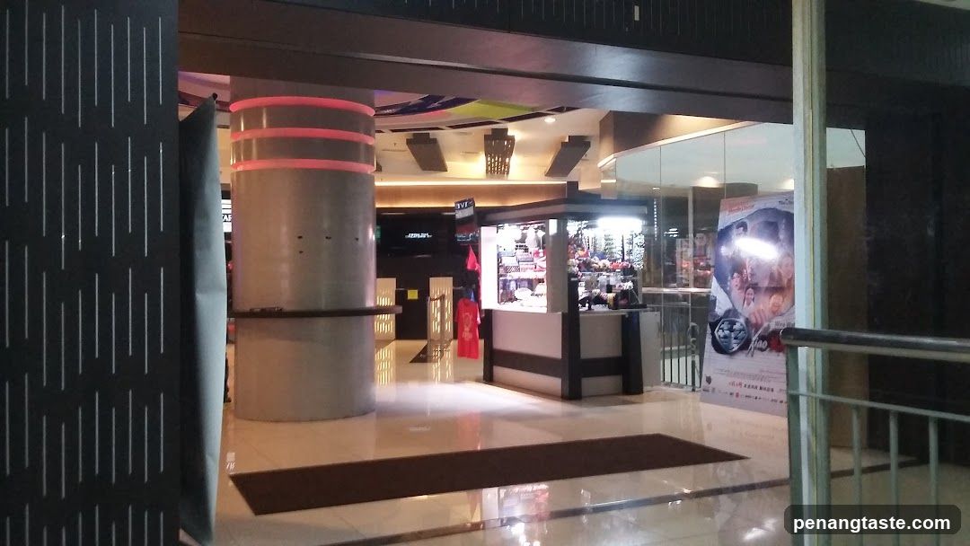 Interior of a commercial building entrance