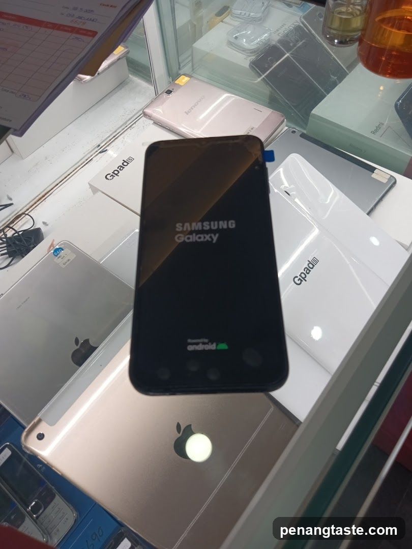 Phone Display in Store Window