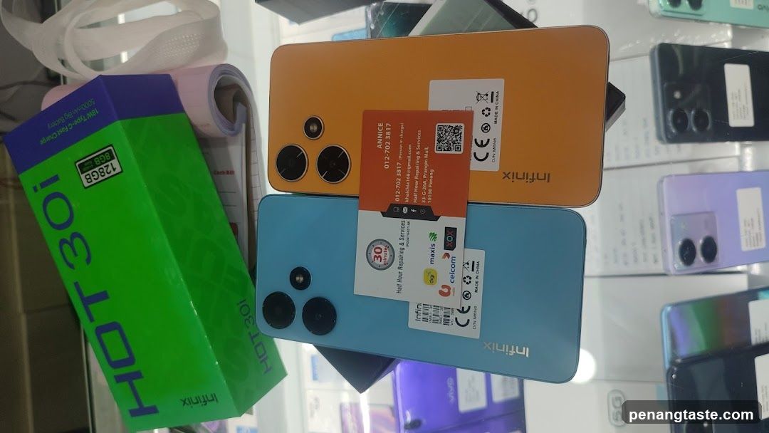 Infinix HOT 30i Phones Displayed in Store