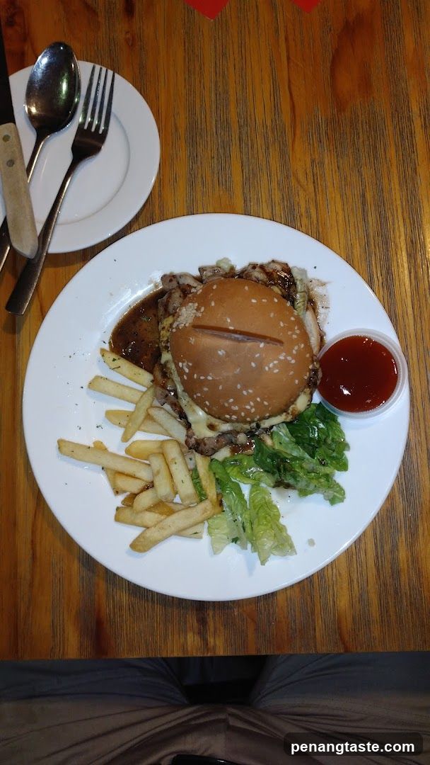 Food served on wooden table