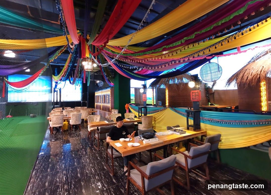 Restaurant Interior with Colorful Decor