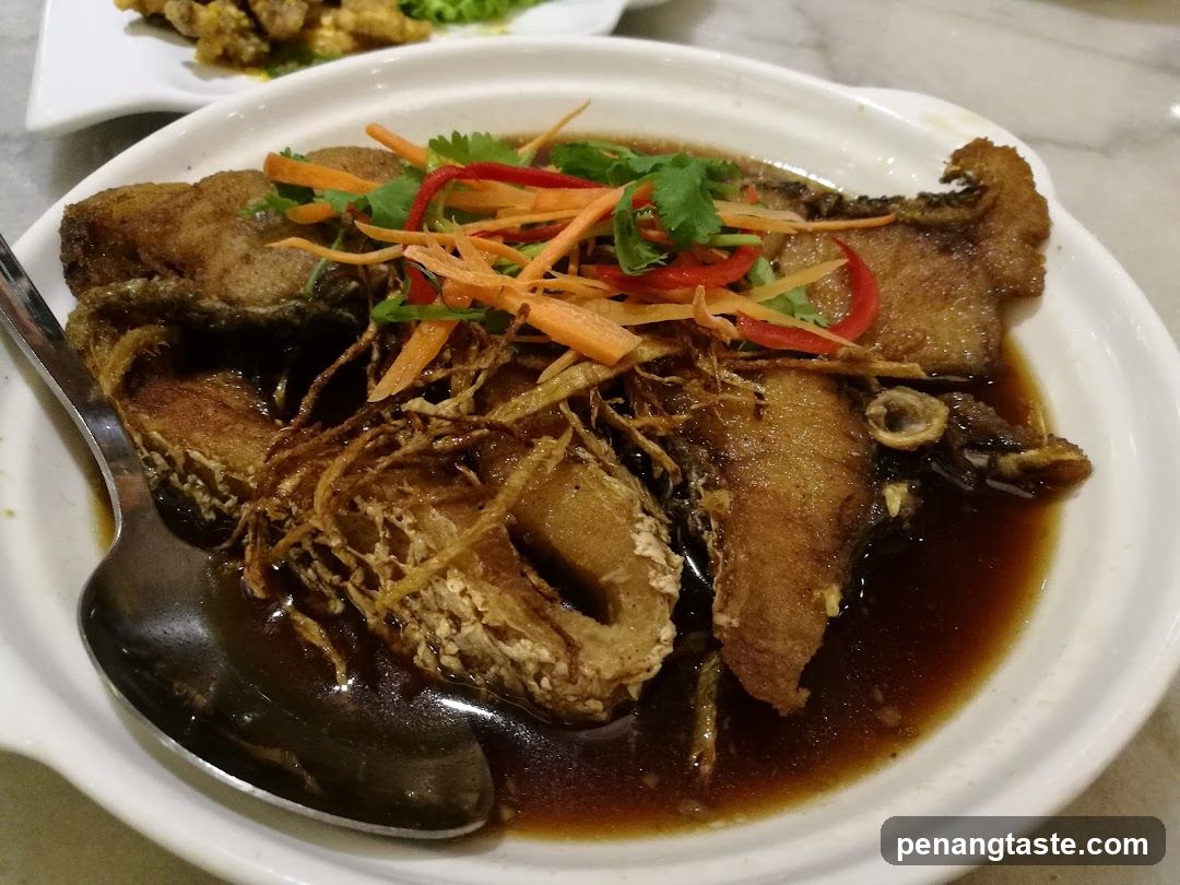 Dish served in a restaurant