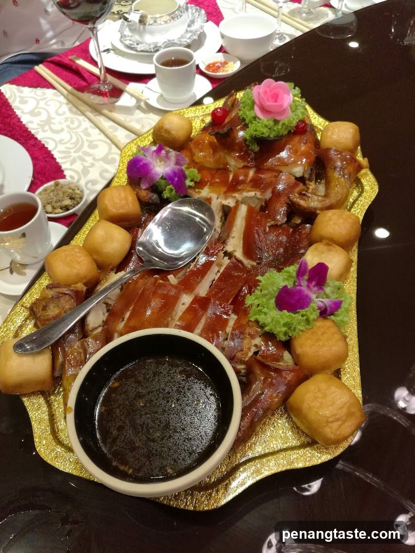 Dining Table with Roasted Duck Platter