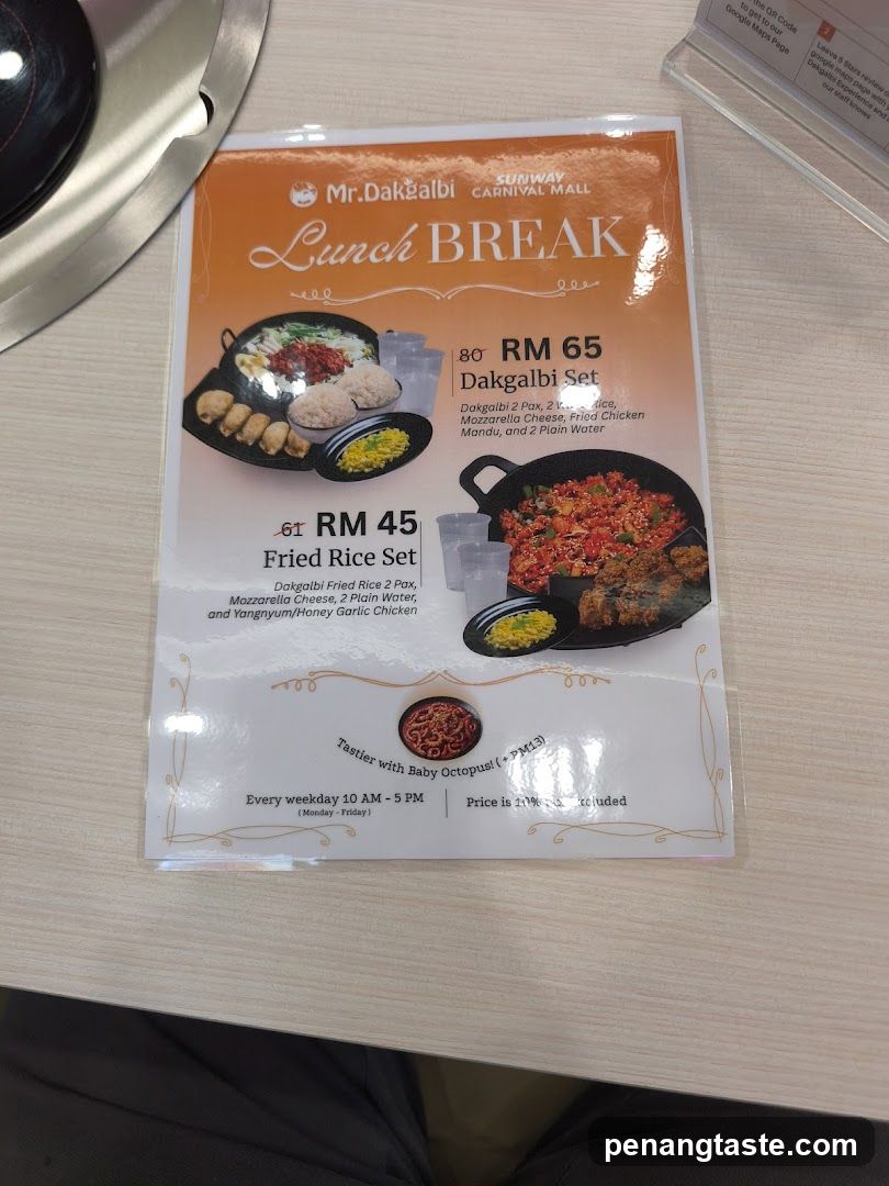 Lunch Break Menu Flyer