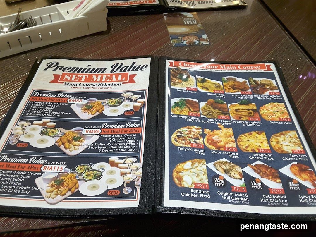 Premium Value Set Meal Menu