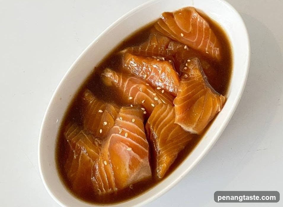 Marinated Salmon Slices