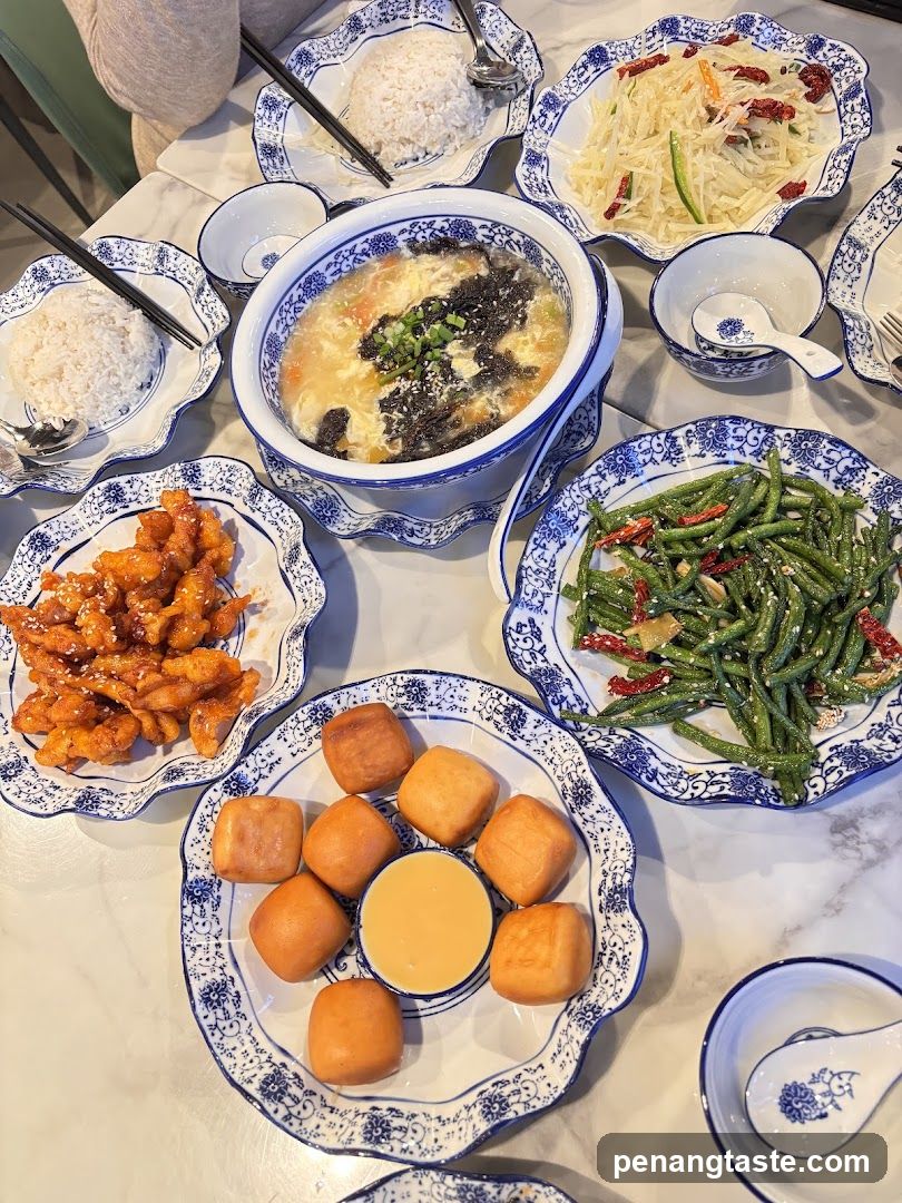 Dining Table with Chinese Cuisine