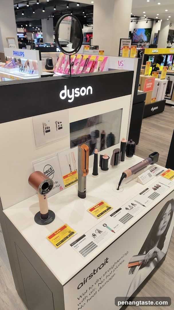 Dyson Product Display in Retail Store
