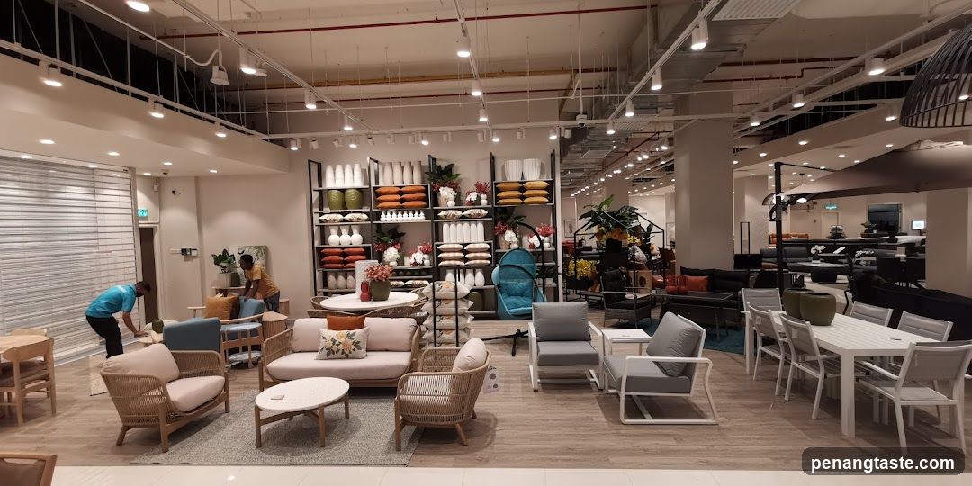 Interior of a furniture showroom
