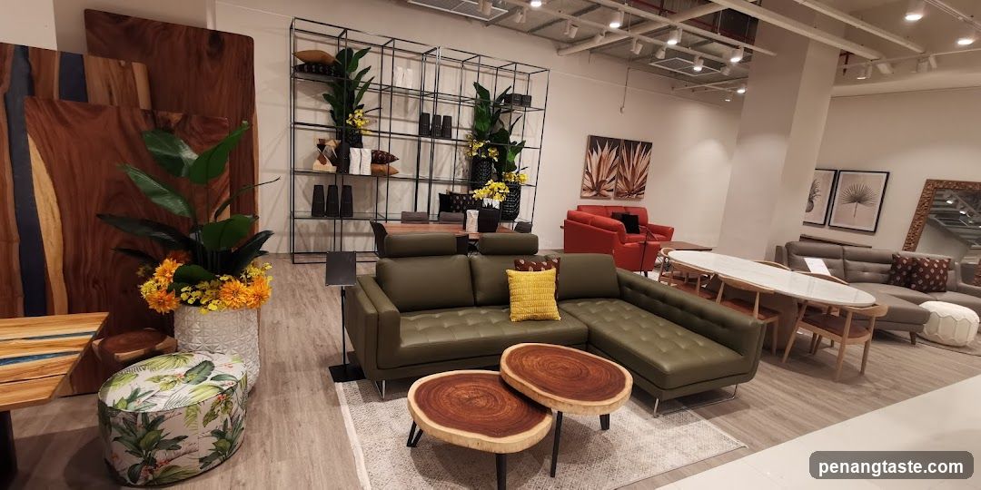 Interior of furniture showroom