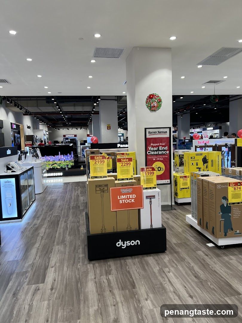 Store Interior with Electronics Displays