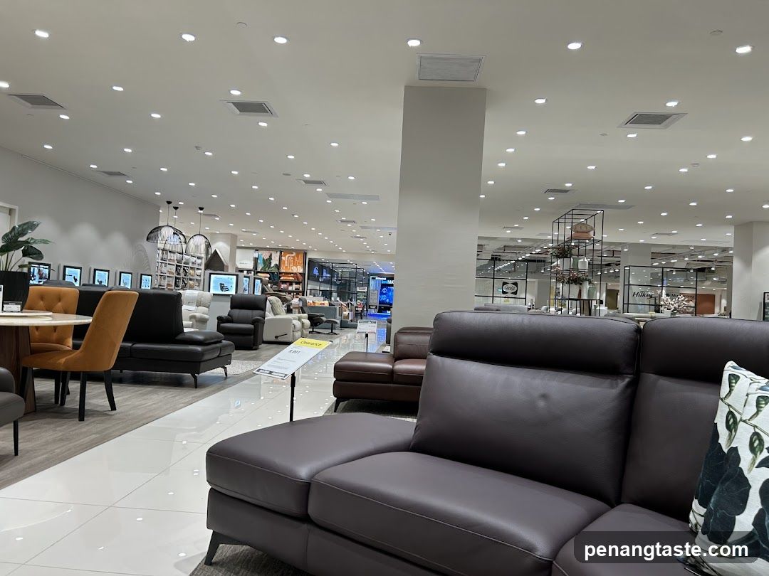 Interior of furniture showroom