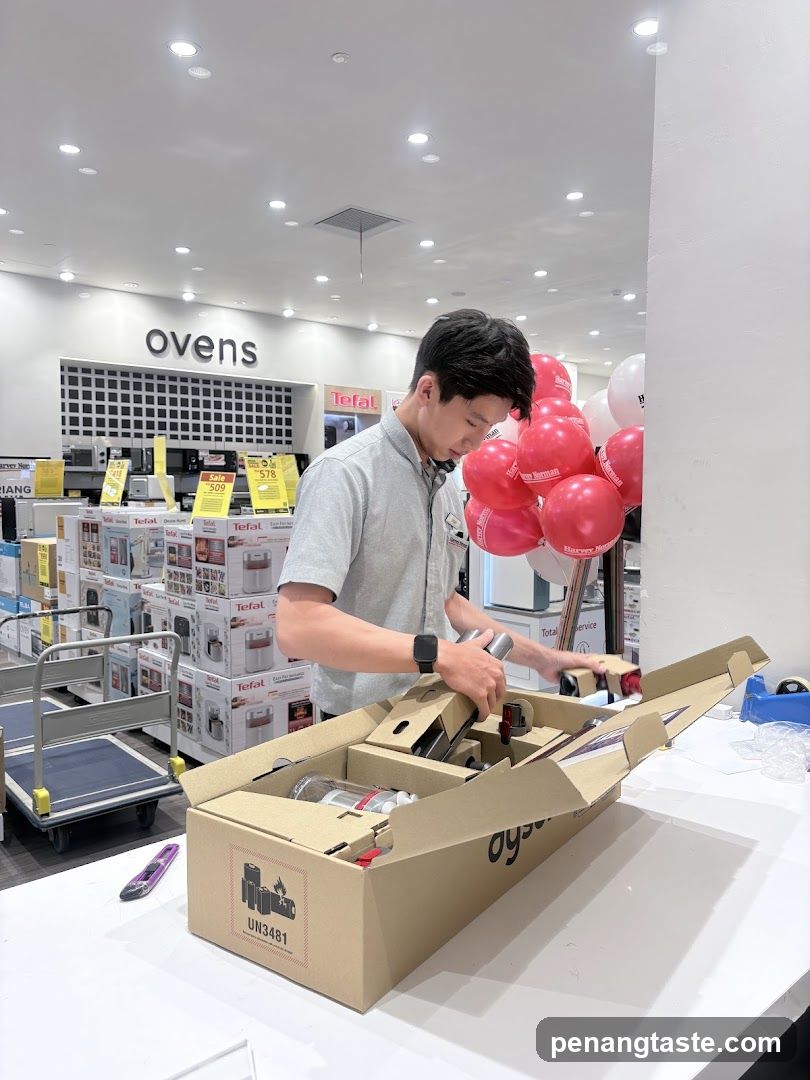 Store Interior with Staff and Product Display