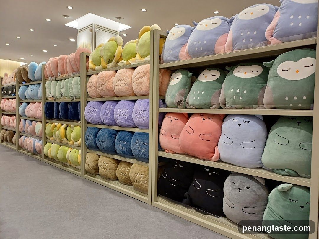 Store Interior with Cushion Displays