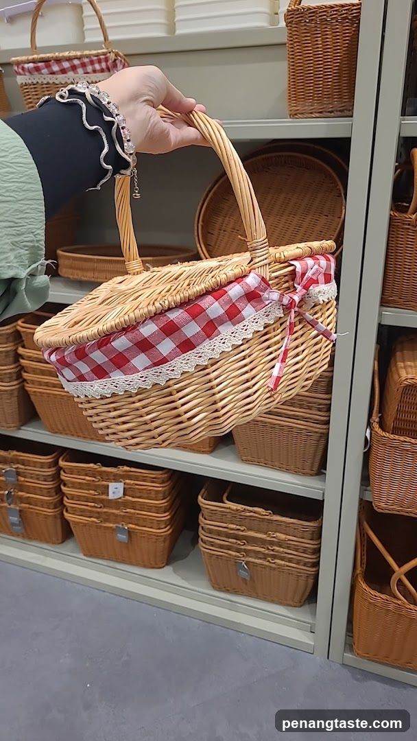 Wicker Basket Display