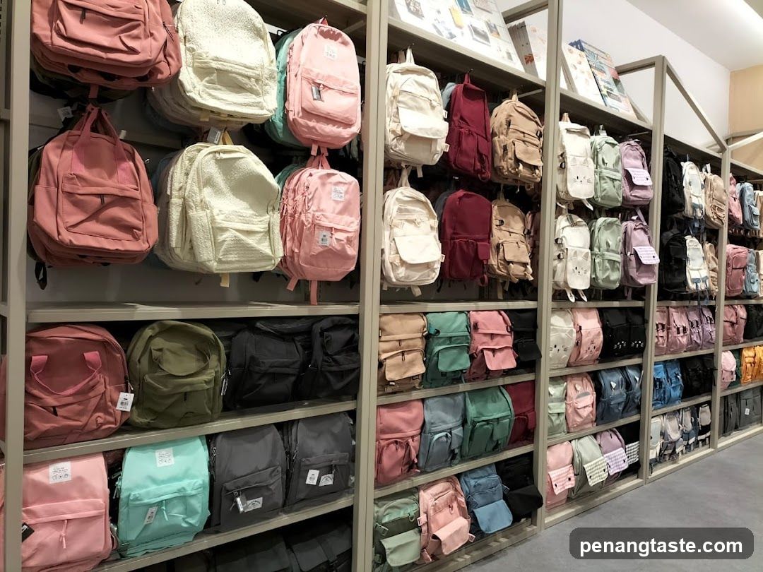 Backpack Store Interior