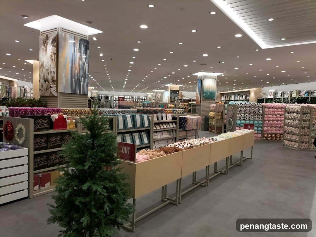 Interior of a retail store