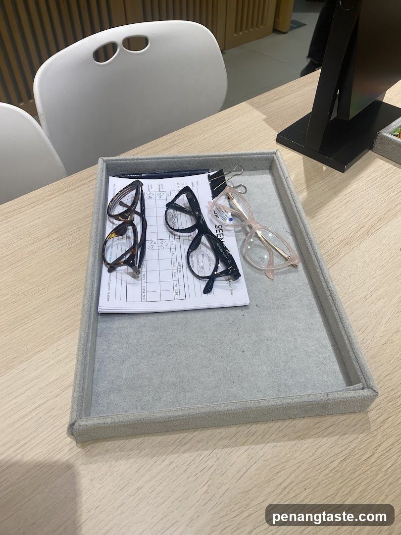 Glasses Display on Table