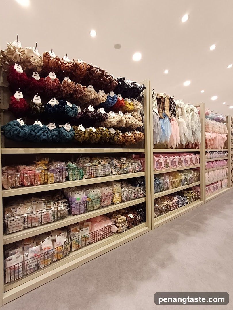 Interior of retail store