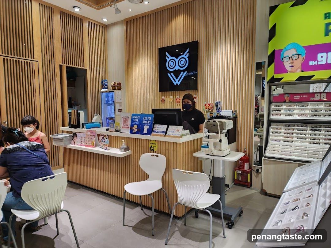 Interior of optical store