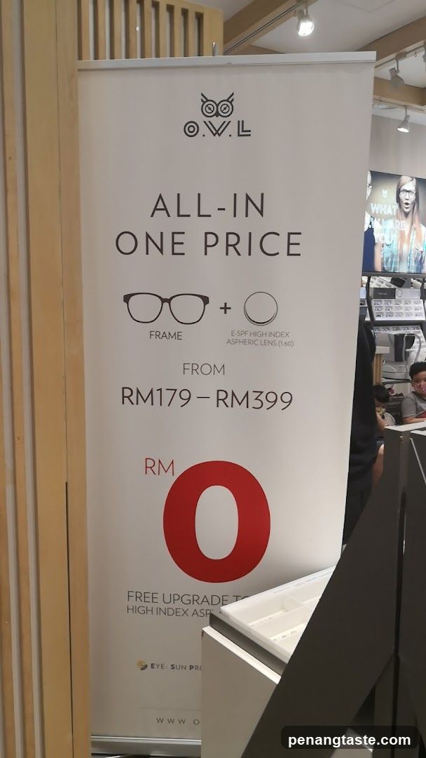 O.W.L. Eyewear Promotion Banner