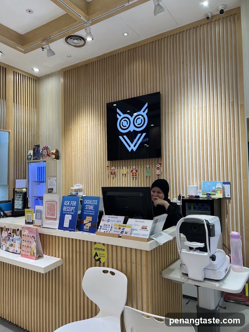 Interior of optical store