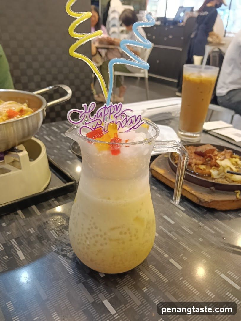Birthday Drink at Restaurant