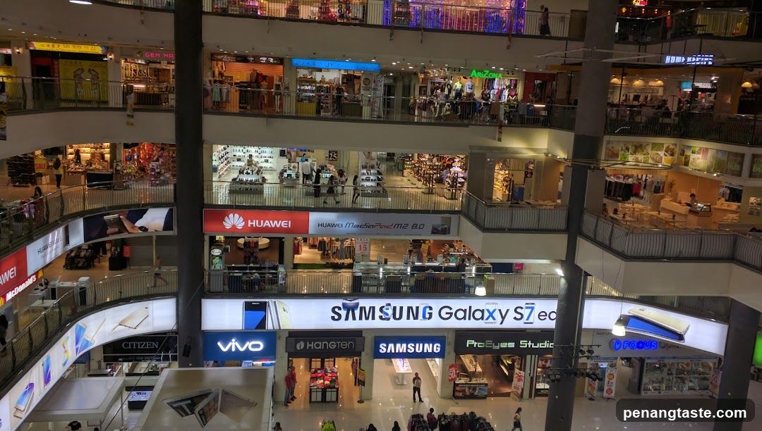 Multi-level shopping mall interior
