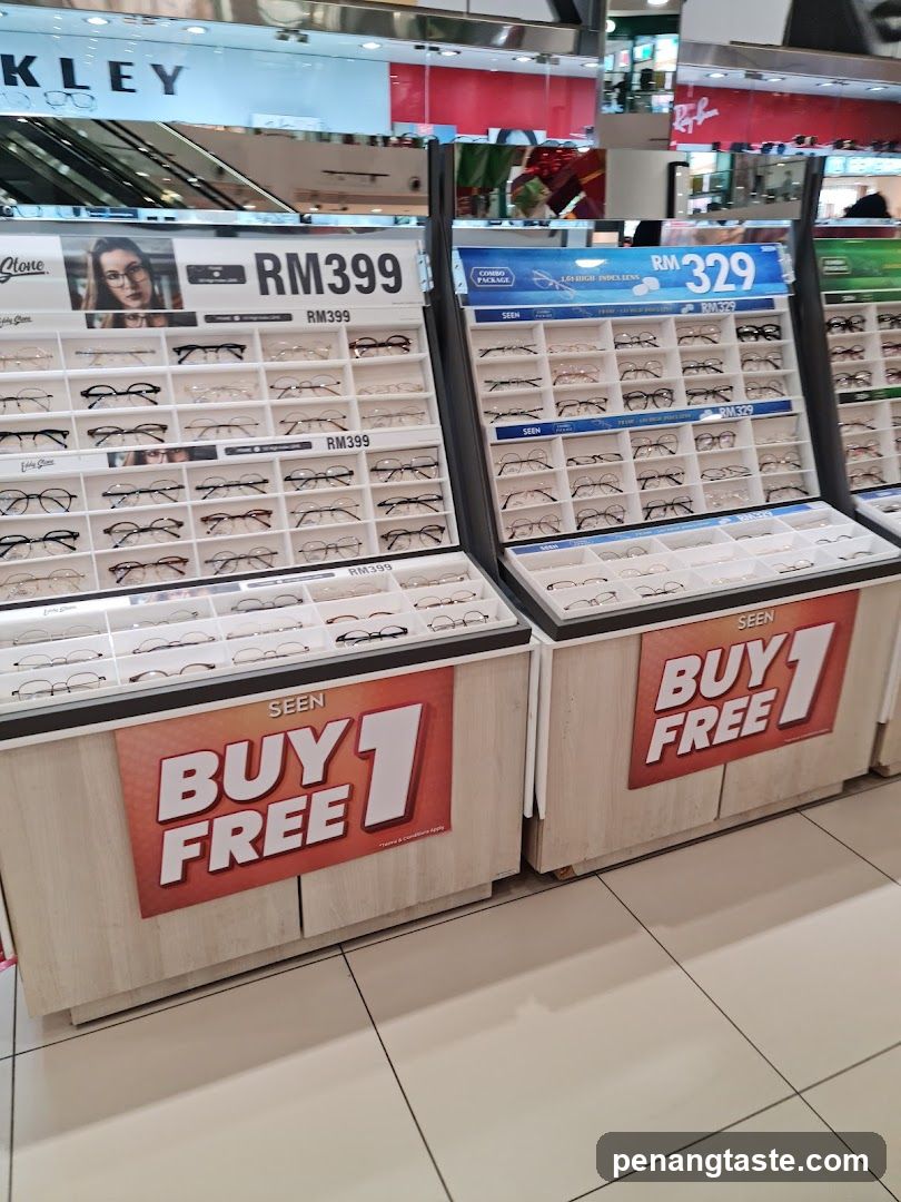 Eyewear Display in Retail Store