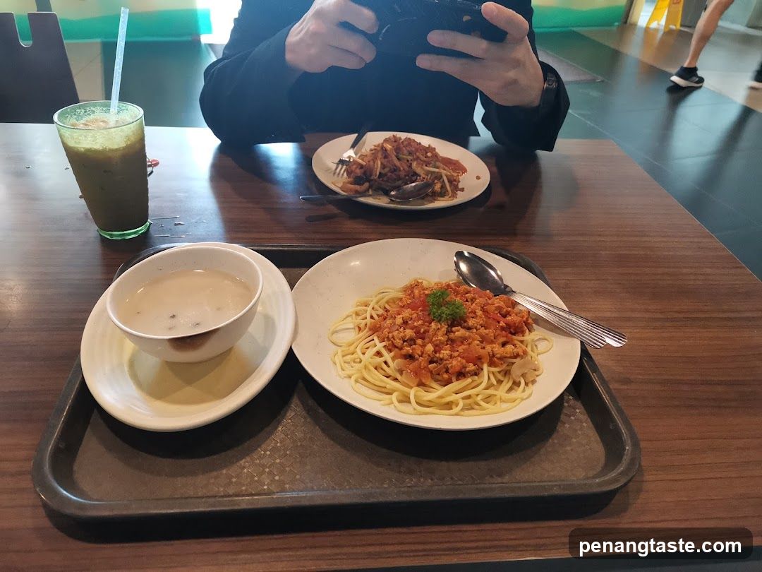 Diners at a table