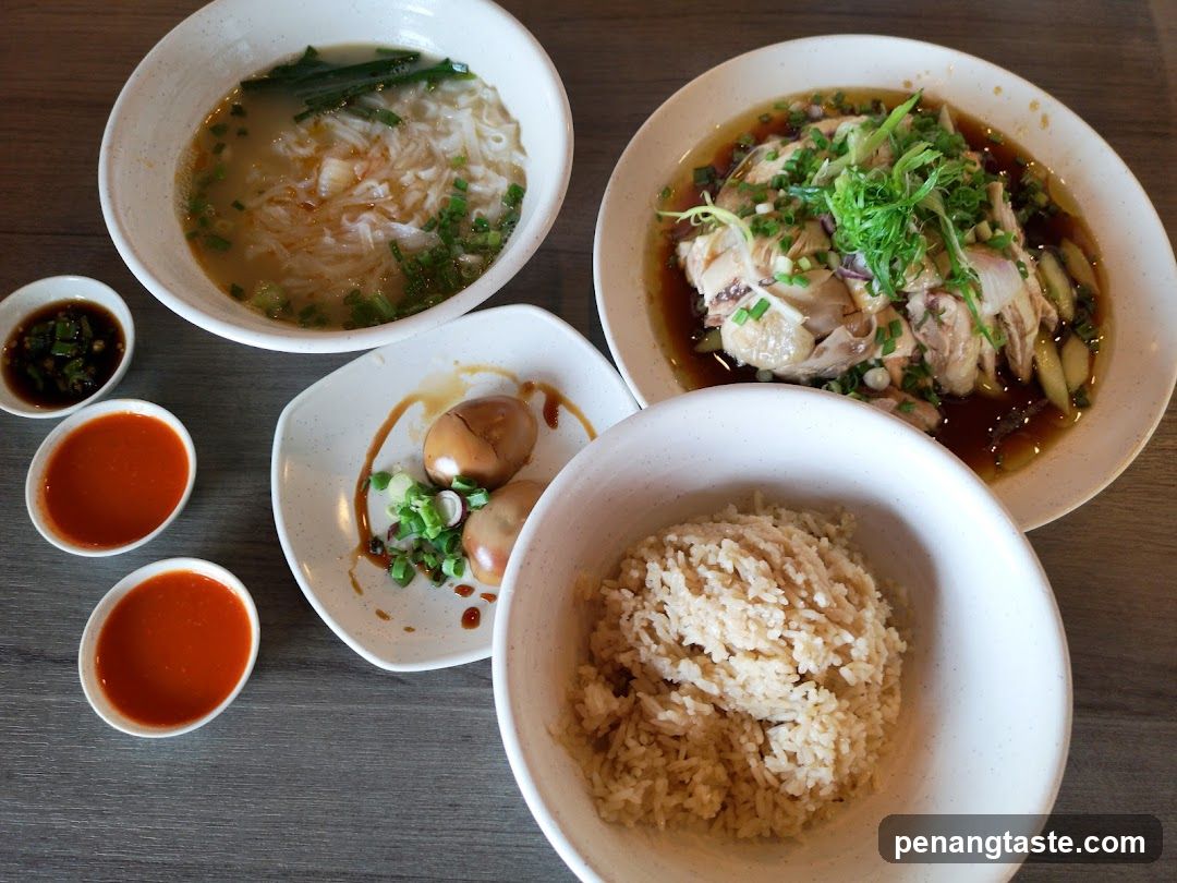 Hainanese Chicken Rice Meal