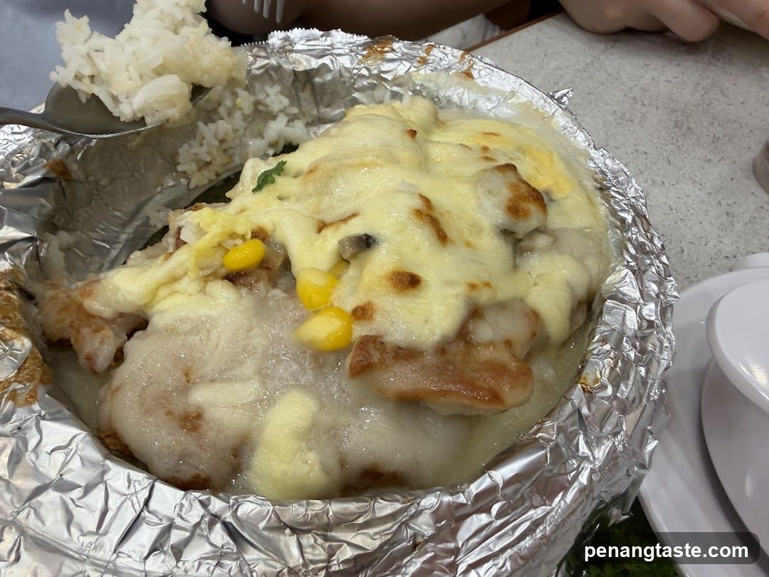 Food dish in foil container