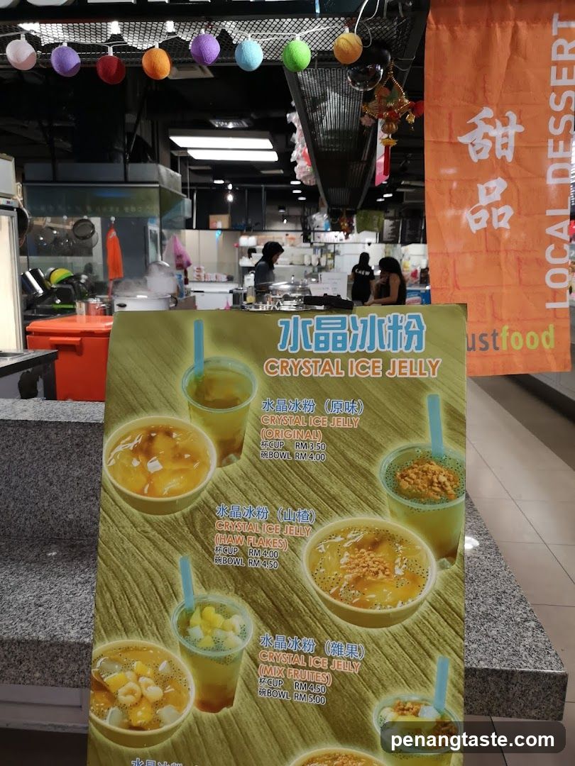 Crystal Ice Jelly Menu