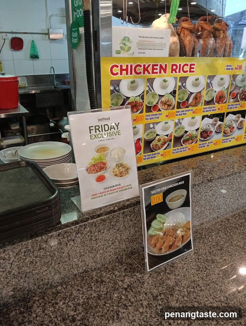 Chicken Rice Menu