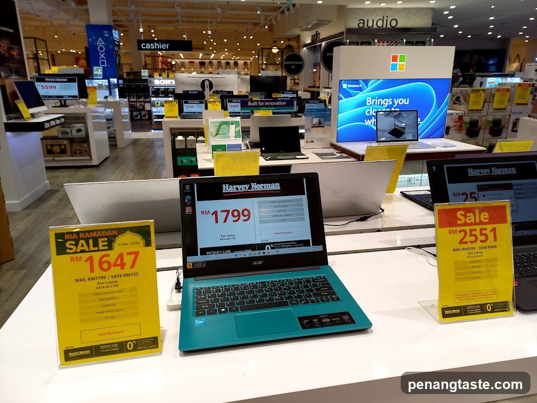 Harvey Norman Electronics Store Interior