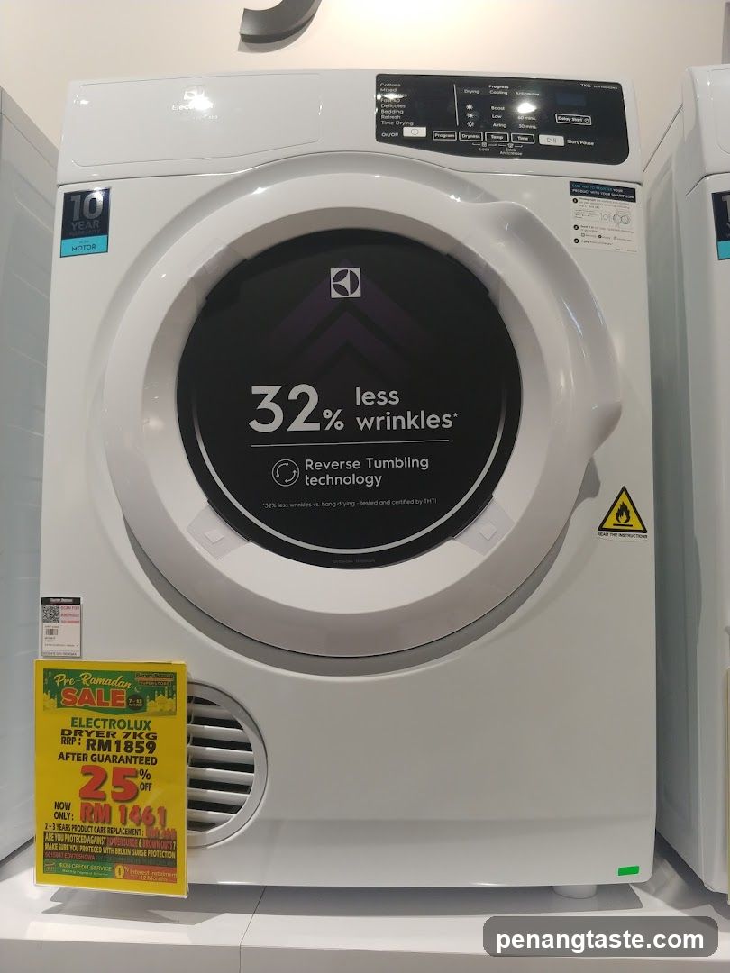 Electrolux Dryer Display