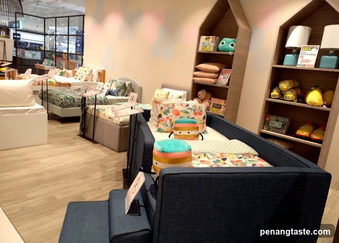 Interior of children's furniture store