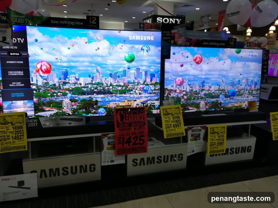 Samsung TV Display in Retail Store