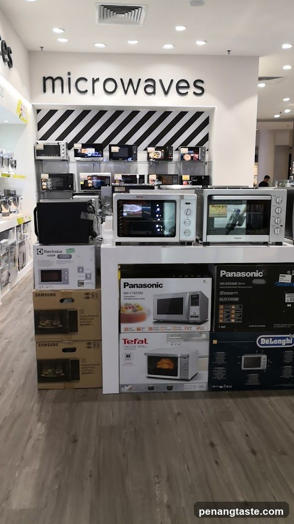 Microwave Section in Retail Store