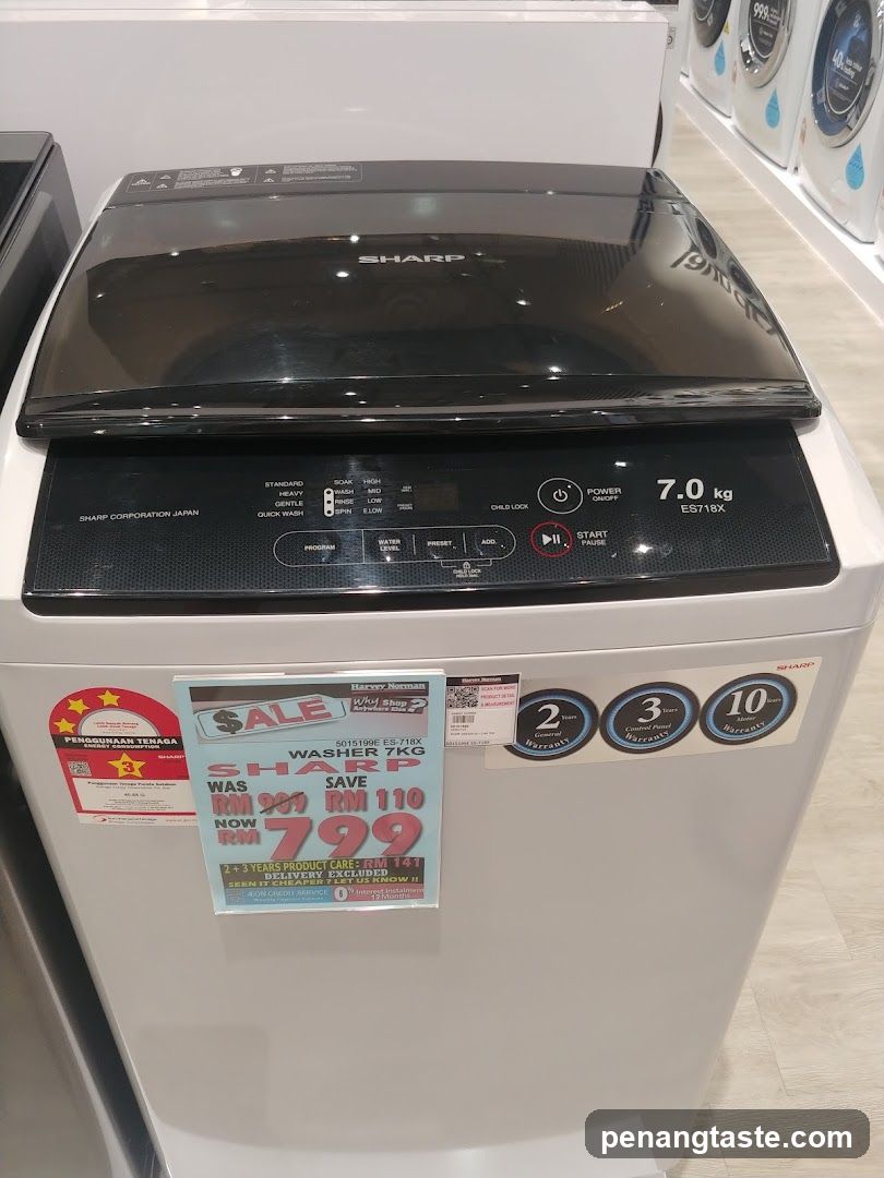 Sharp Washing Machine on Display