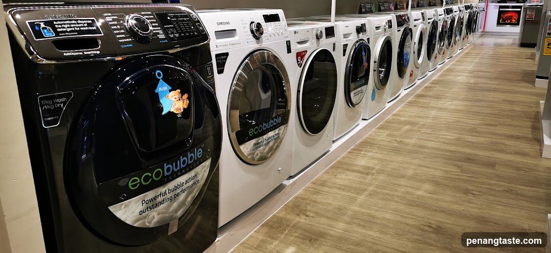 Washing Machines Display in Retail Store