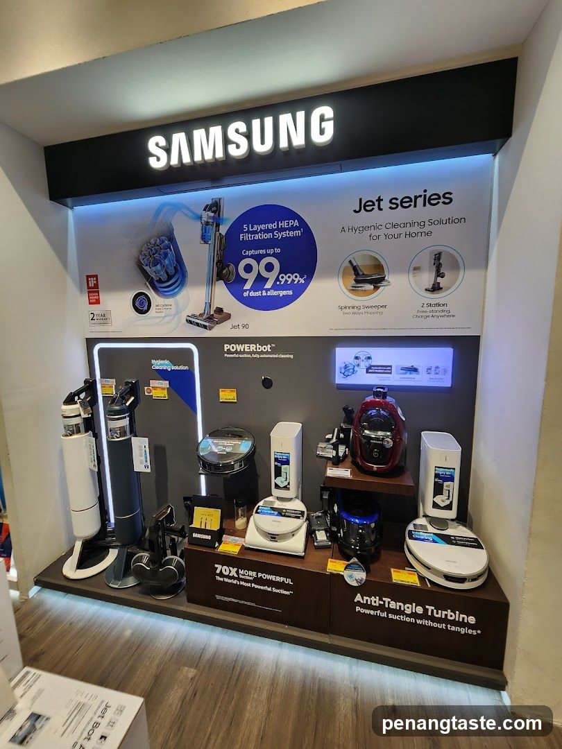 Samsung Cleaning Appliances Display