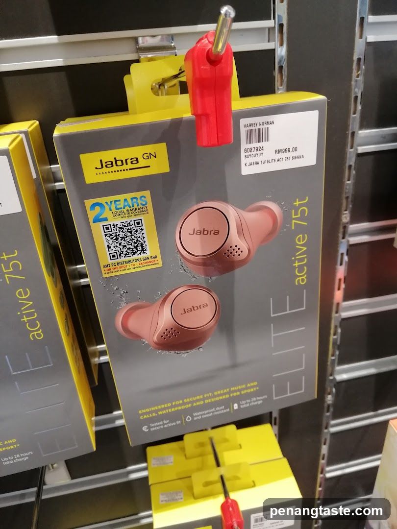 Jabra Elite 75t Earbuds Display