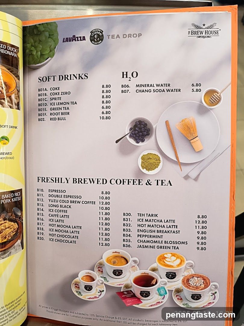 Tea Drop & The Brew House Menu