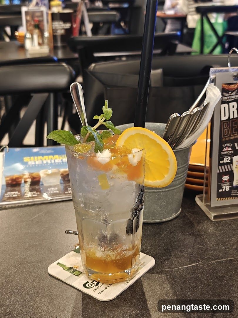 Bar Interior with Drink