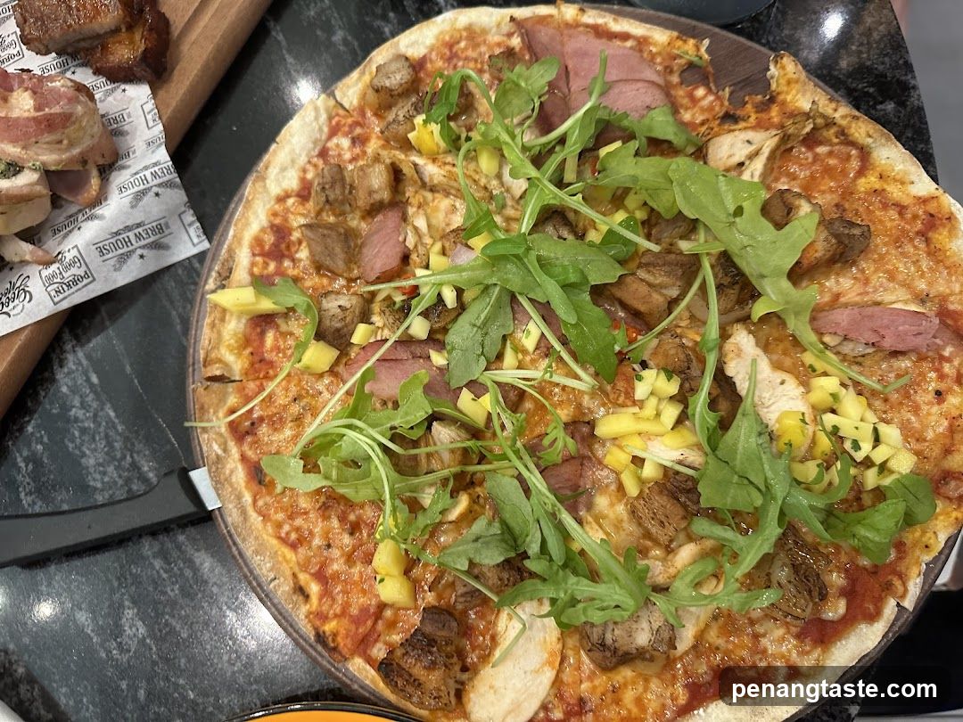 Pizza with toppings