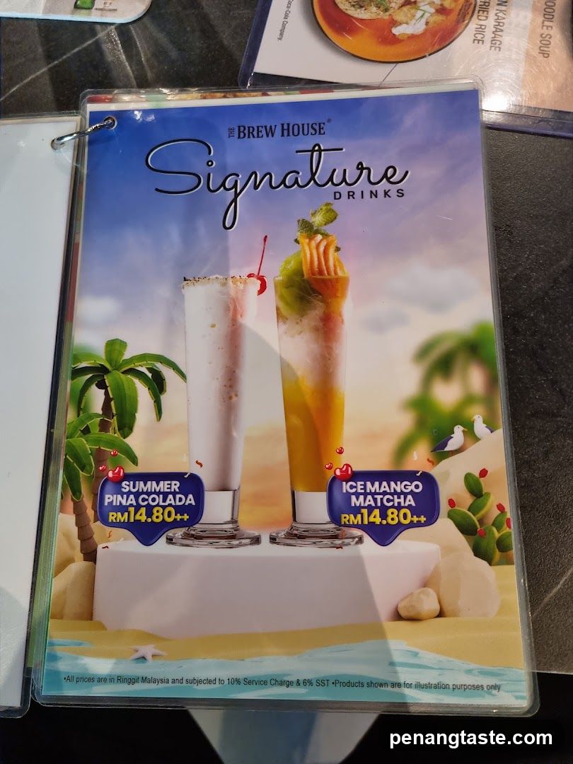 The Brew House Signature Drinks