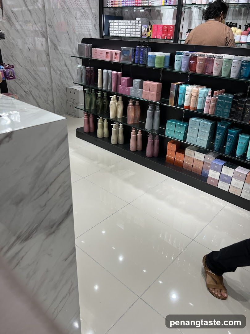 Interior of a retail store