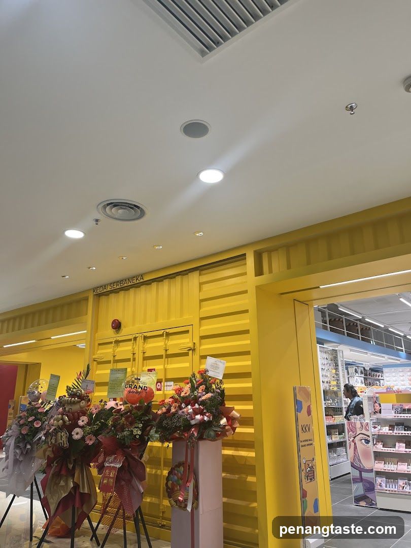 Storefront with floral arrangements